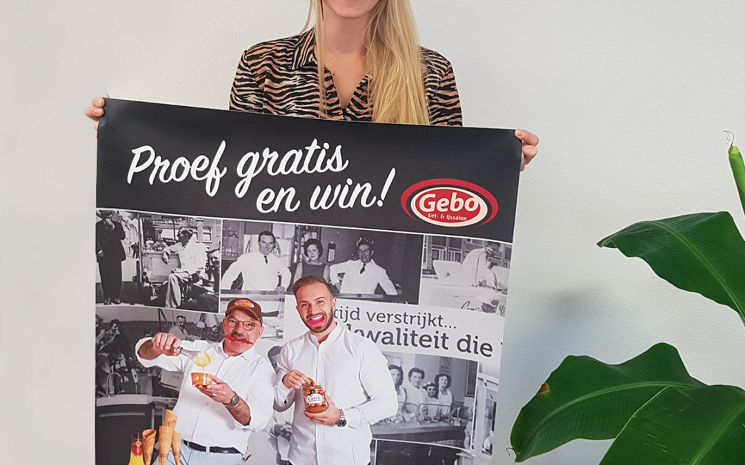 Actiemateriaal Gebo proef-en-win actie