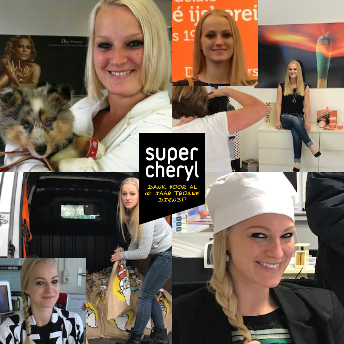 Cheryl & Reklamesuper 10 jaar samen!